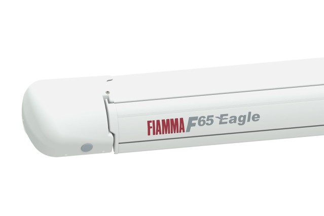 FIAMMA F65 EAGLE Markise Wohnmobil Gehäuse weiß/ titanium,  Tuchfarbe Royal Grey
